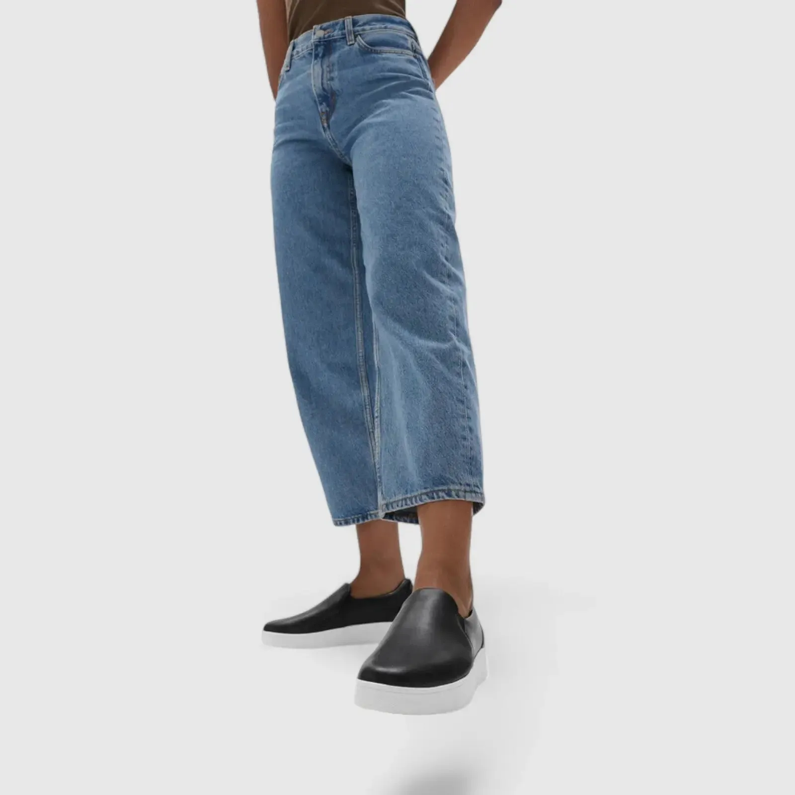 Fit Flops Rally Leather Slip On Skate Black FC7-001