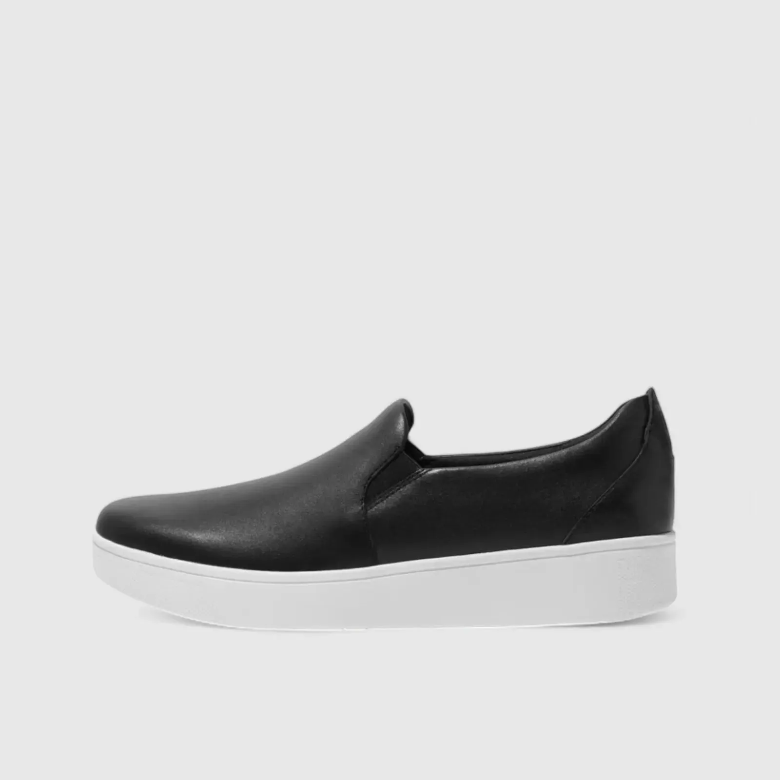 Fit Flops Rally Leather Slip On Skate Black FC7-001