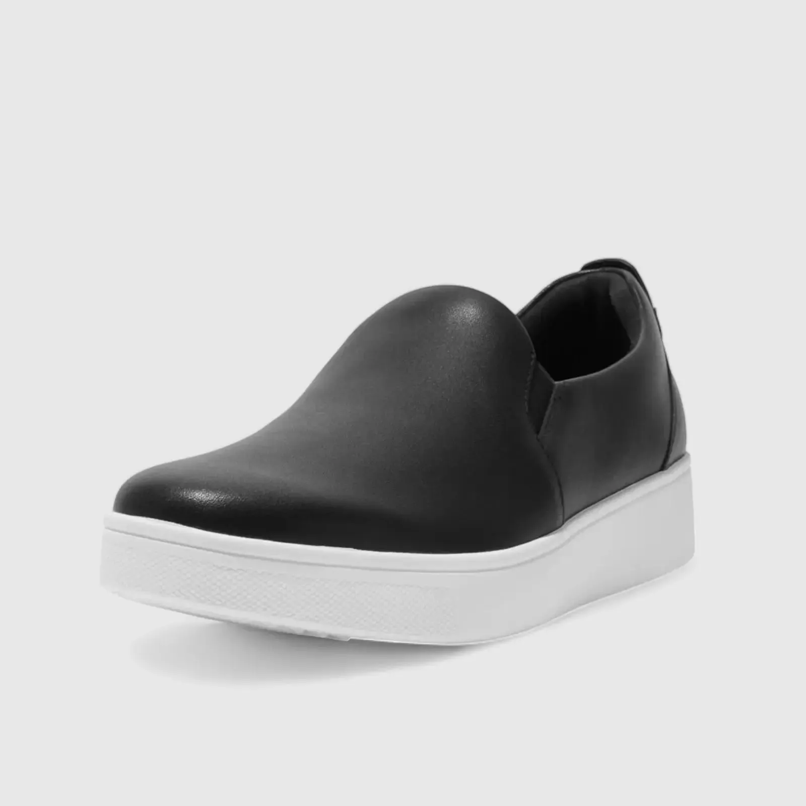 Fit Flops Rally Leather Slip On Skate Black FC7-001