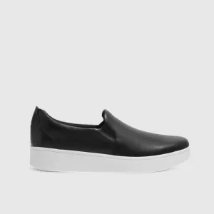 Fit Flops Rally Leather Slip On Skate Black FC7-001