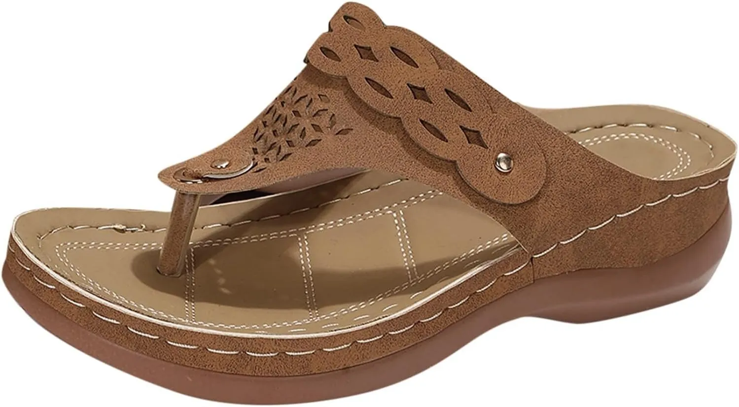 Flip Flops for Women Orthopedic Sandals with Arch Support Comfortable Walking Shoes Summer Dressy Sandal Arch Support Wedge Summer Slip on Thong Sandals Casual Trendy Flip Flops 2025