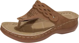 Flip Flops for Women Orthopedic Sandals with Arch Support Comfortable Walking Shoes Summer Dressy Sandal Arch Support Wedge Summer Slip on Thong Sandals Casual Trendy Flip Flops 2025