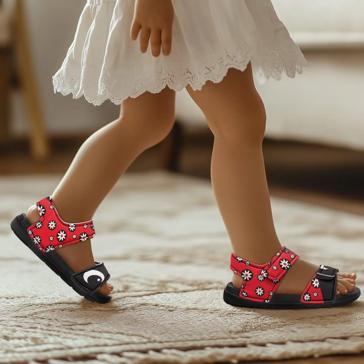 Forchrinse Girls Sandals Outdoor Open Toe Athletic Sport Sandals Summer Beach Water Shoes for Toddler/Little Kid/Big Kid