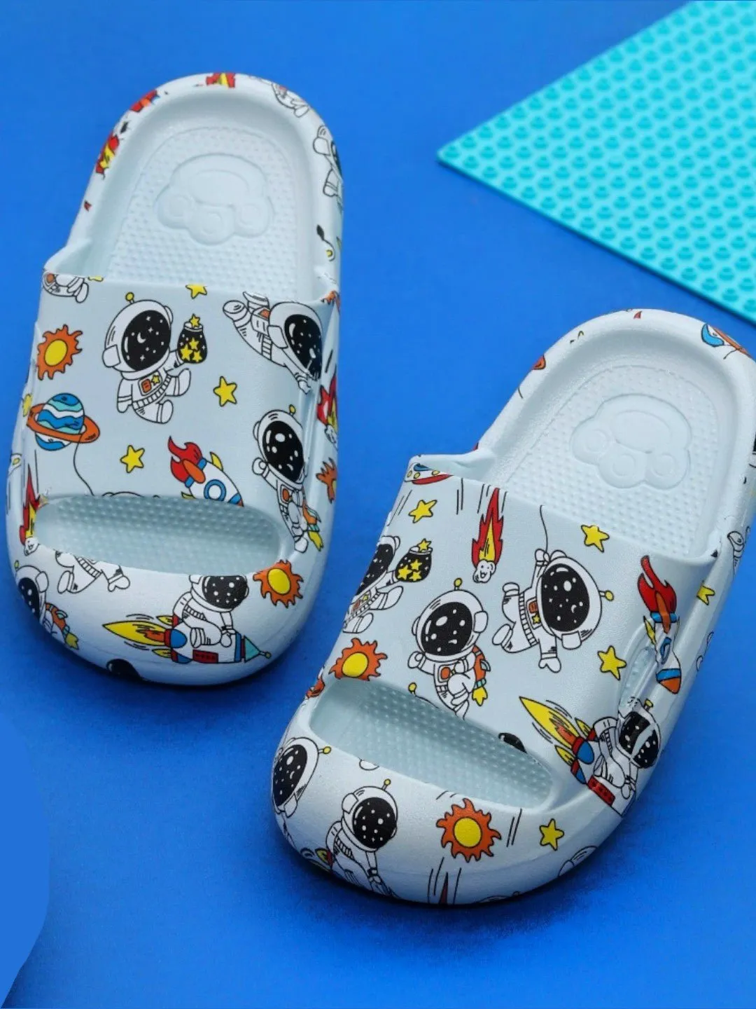 Galactic Adventure Comfort Slides - Celestial Blue