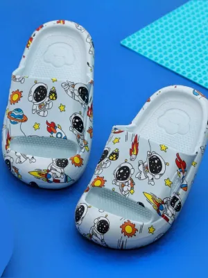 Galactic Adventure Comfort Slides - Celestial Blue