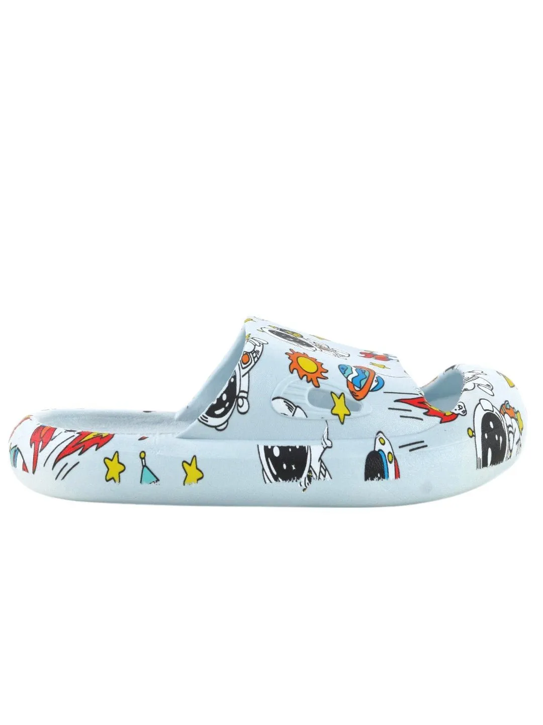 Galactic Adventure Comfort Slides - Celestial Blue