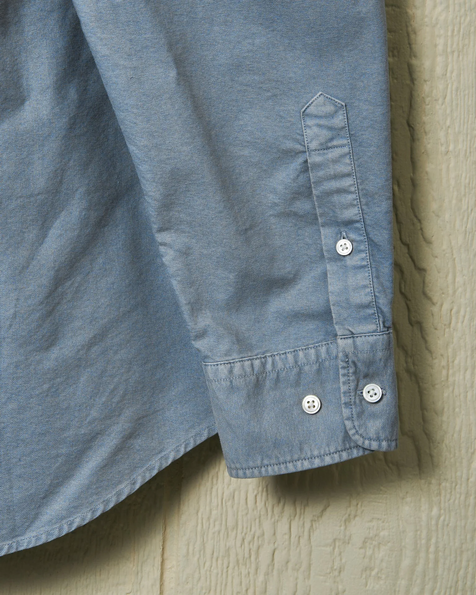 Garment Dyed Oxford Shirt in Chambray