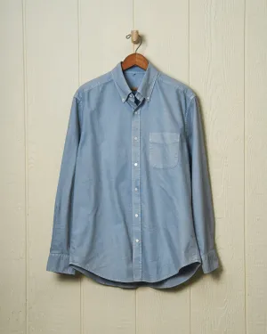 Garment Dyed Oxford Shirt in Chambray