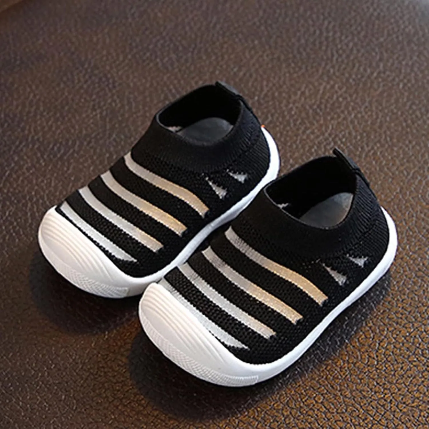 Girls Size 10 Tennis Shoe Summer and Autumn Cute Girls Flying Woven Mesh Breathable Flat Solid Toddler Shoes Size 8