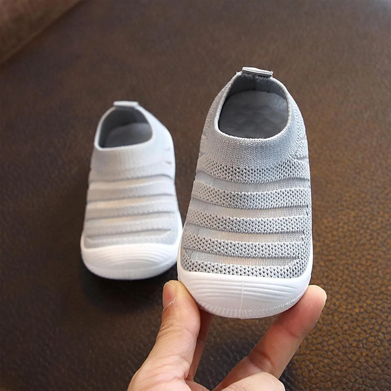 Girls Size 10 Tennis Shoe Summer and Autumn Cute Girls Flying Woven Mesh Breathable Flat Solid Toddler Shoes Size 8