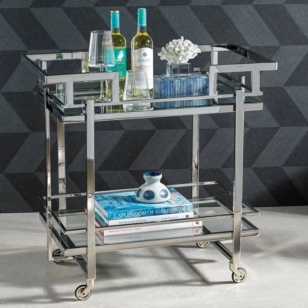 Harry's Polished Bar Cart