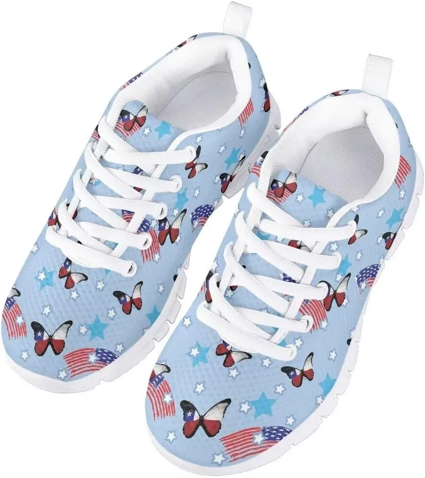 Hawapod Lace Up Sneakers for Girls Casual Fashion Cute Flat Girls' Running Shoes