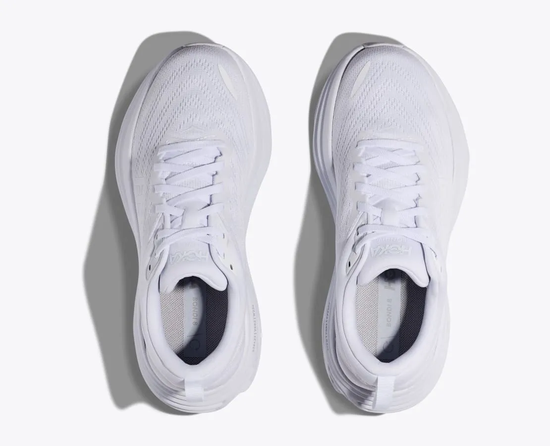 HOKA ONE ONE BONDI 8  - WHITE - 1127952WWH