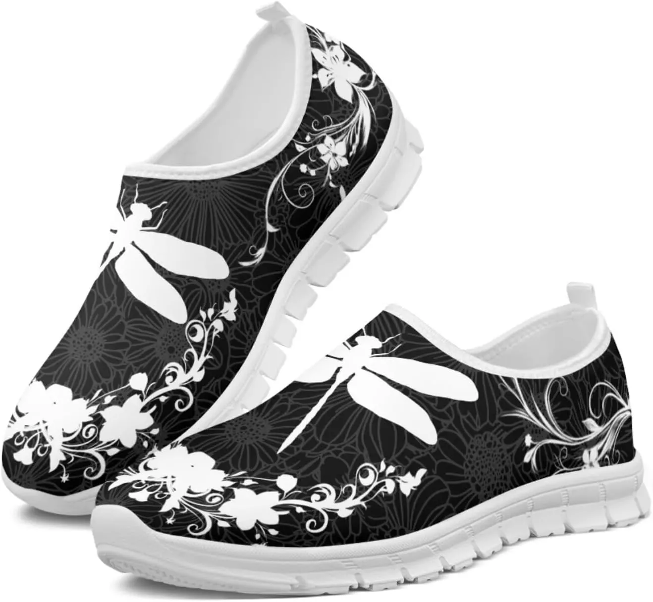 Insects Slip On Shoes for Women Comfort Low Top Mesh Loafers Sneakers Men Classic Casual Walking Trainer Shoes