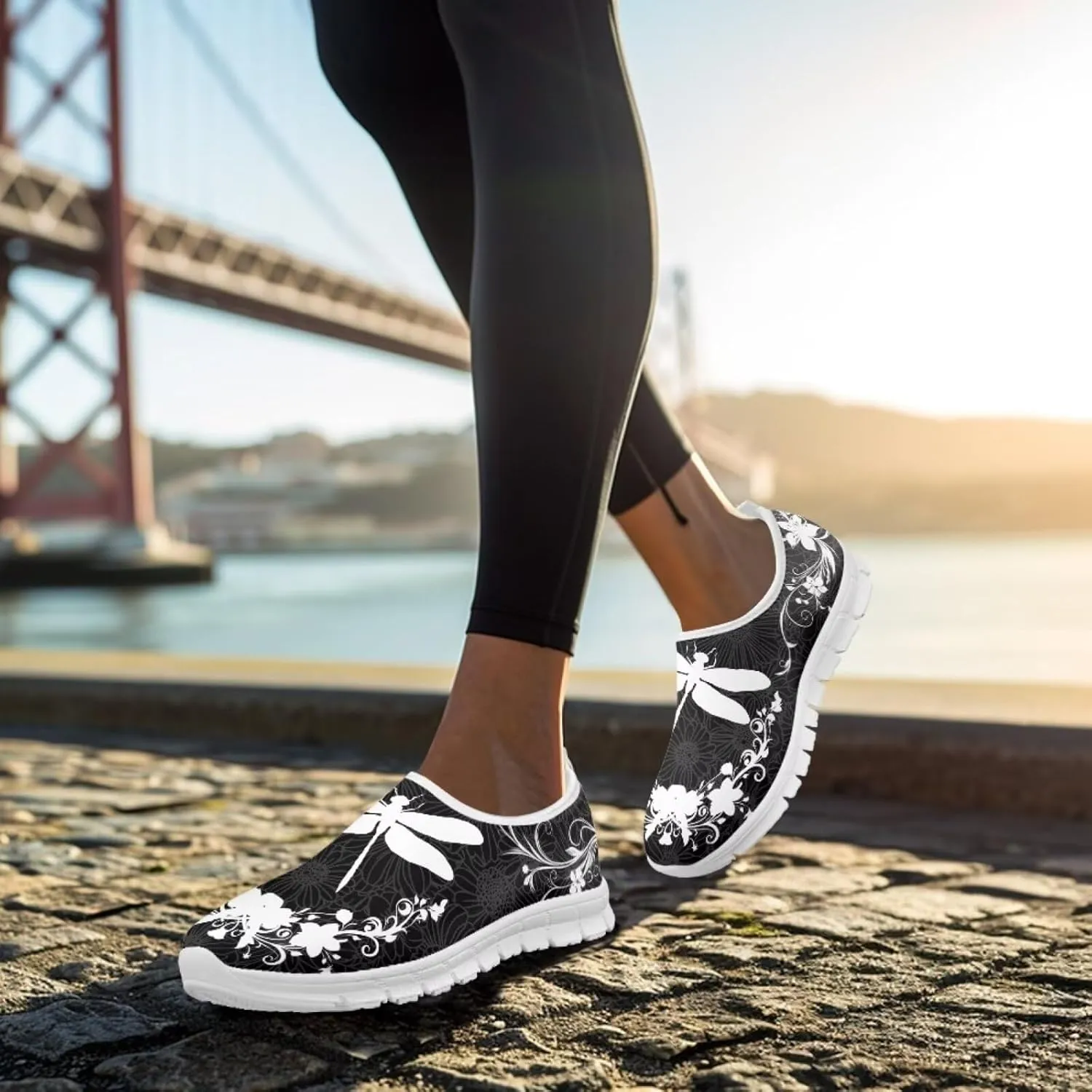 Insects Slip On Shoes for Women Comfort Low Top Mesh Loafers Sneakers Men Classic Casual Walking Trainer Shoes