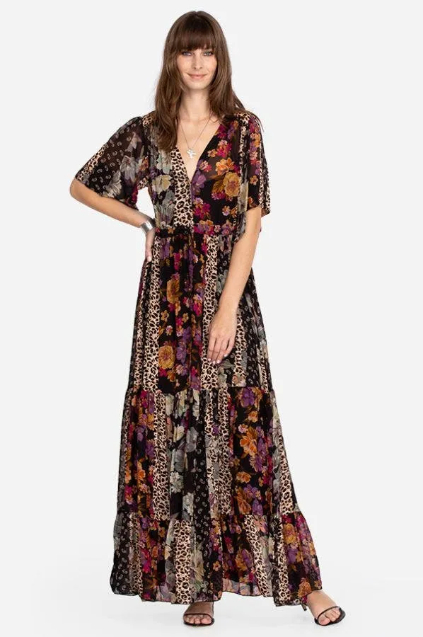 JOHHNY WAS ISABIS TIERED MAXI DRESS