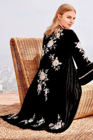 JOHNNY WAS SANTAL VELVET KIMONO COAT