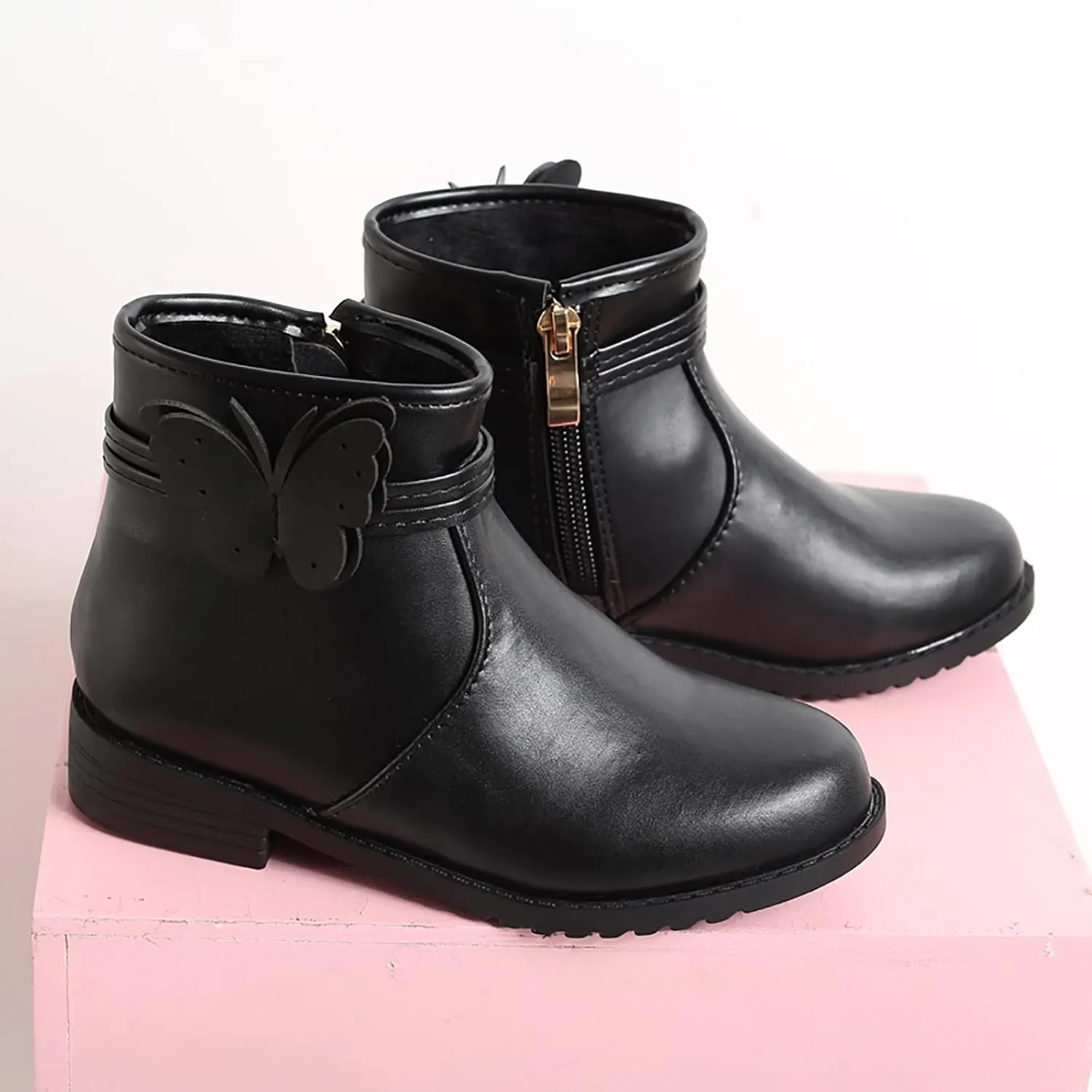 Kids Horseback Riding Boots Girls Children Shoes Scrub Boots Shoes Waterproof Leather Short Rubber Boot Socks Girls