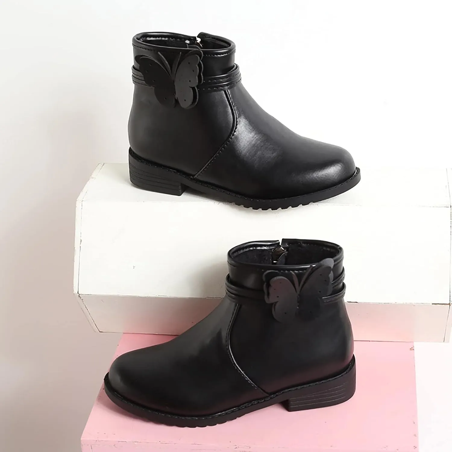 Kids Horseback Riding Boots Girls Children Shoes Scrub Boots Shoes Waterproof Leather Short Rubber Boot Socks Girls