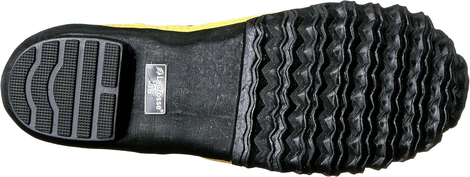 LaCrosse Meta 16 Mens Steel Toe Rain Boots with Premium Natural Rubber Construction, Grippy Trac-Lite Outsole, and EVA Footbed