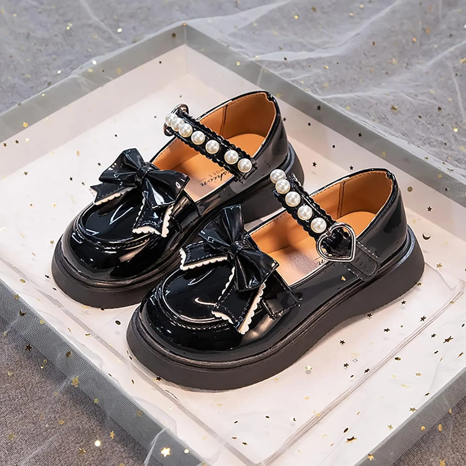 Little Girl Furry Slippers Girls Dress Shoes Wedding Bowknot Girl Shoes Princess Party School Shoes Sandals for Toddlers
