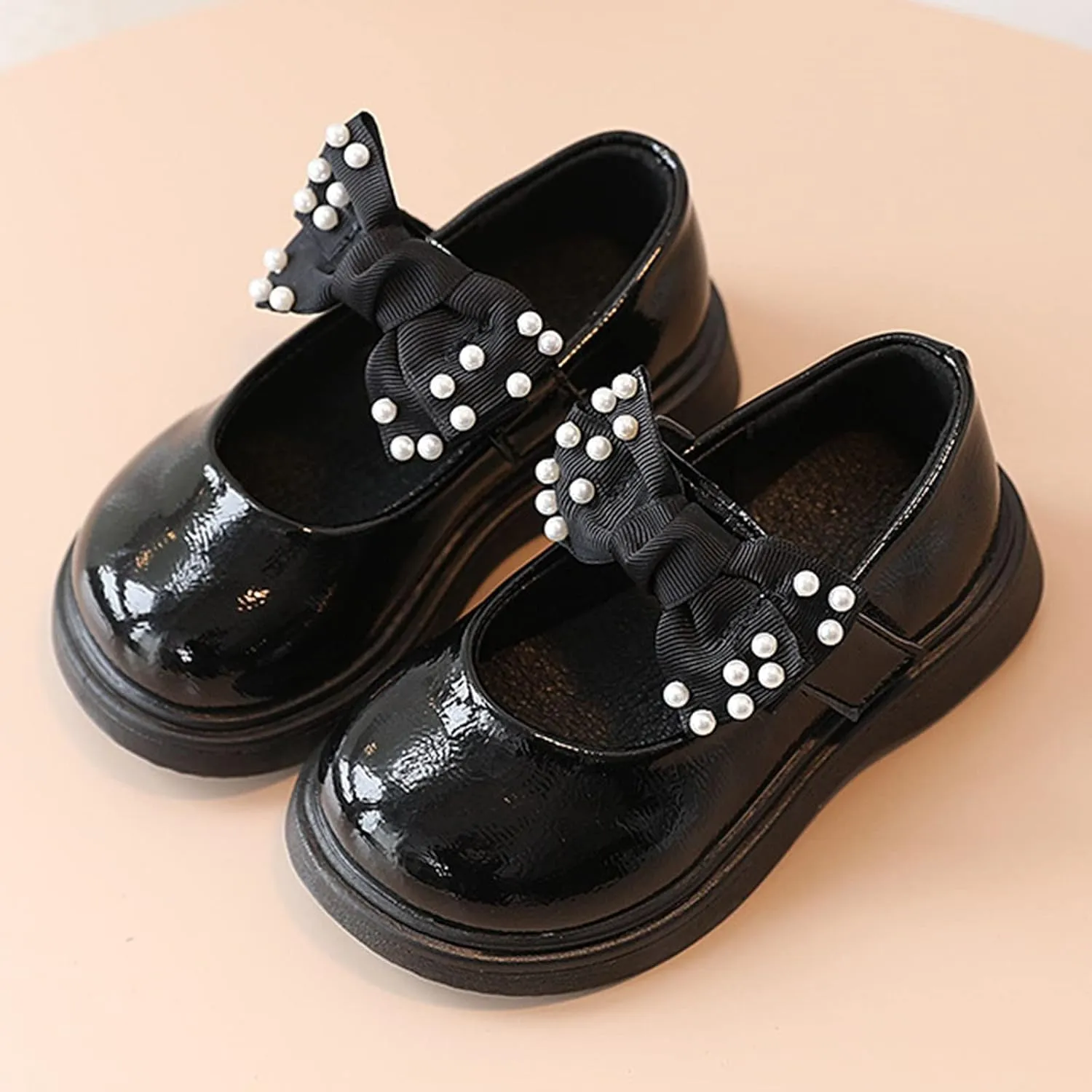 Little Girls Kitty Slippers Girls Sandals Children Shoes Pearl Bow Tie Princess Shoes Dance Shoes Kid Wedges for Girls
