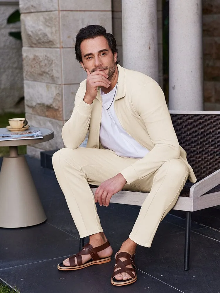 Luciano Riviera Textured Travel Set