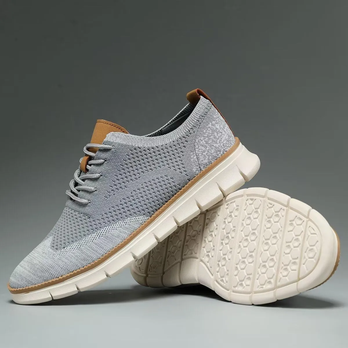 Mens Casual Dress Shoes Fashion Walking Sneakers Mesh Business Oxfords Work Lightweight Soft Sole