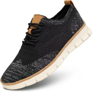 Mens Casual Dress Shoes Fashion Walking Sneakers Mesh Business Oxfords Work Lightweight Soft Sole