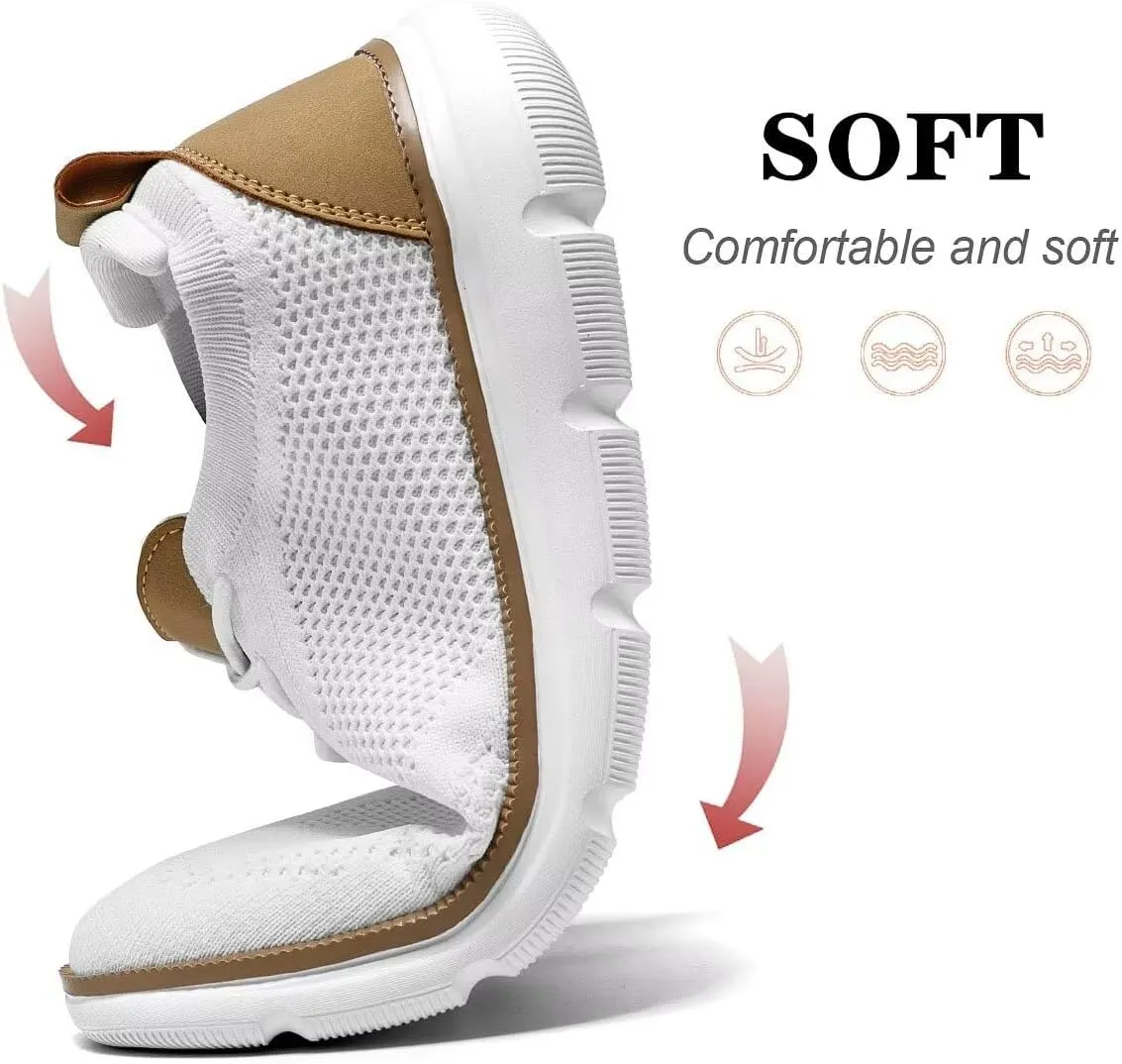 Mens Casual Dress Sneakers Fashion Walking Mesh Oxfords Shoes Business Work Lightweight Soft Sole