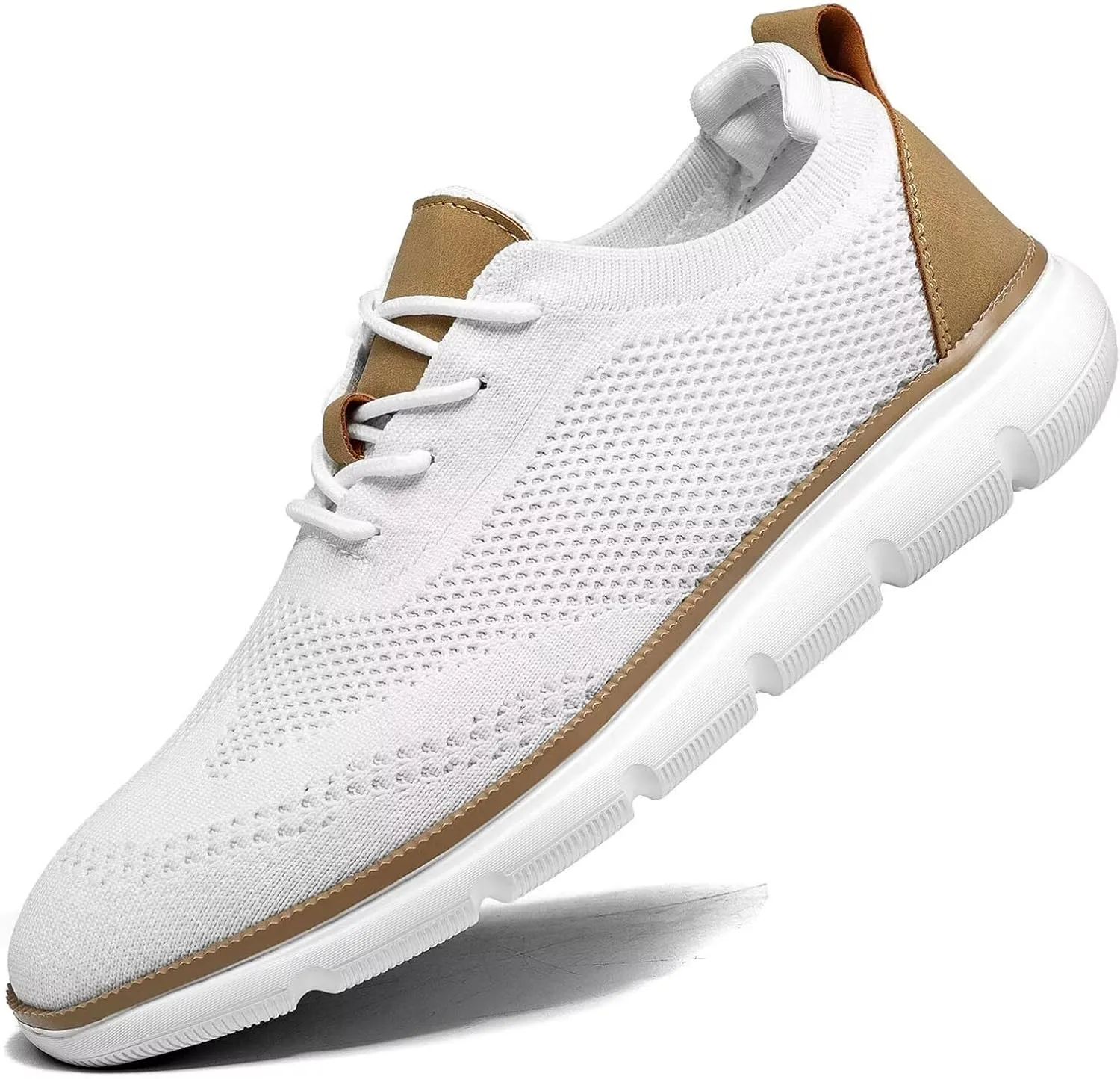 Mens Casual Dress Sneakers Fashion Walking Mesh Oxfords Shoes Business Work Lightweight Soft Sole