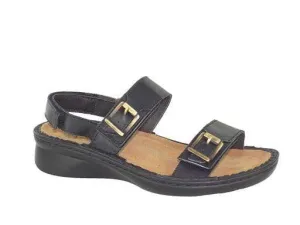 Naot Women's Soprano Sandals- Black Raven Leather