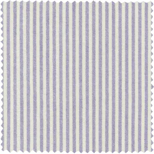 Navy Stripe Brushed Fall Oxford