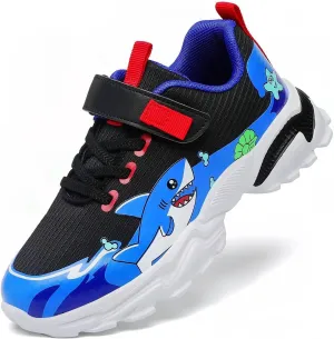 Nihaoya Kids Sneakers Boys Girls Tennis Shoes for Running Athletic Comfortable Cartoon Walking Sneakers Little Kid/Big Kid