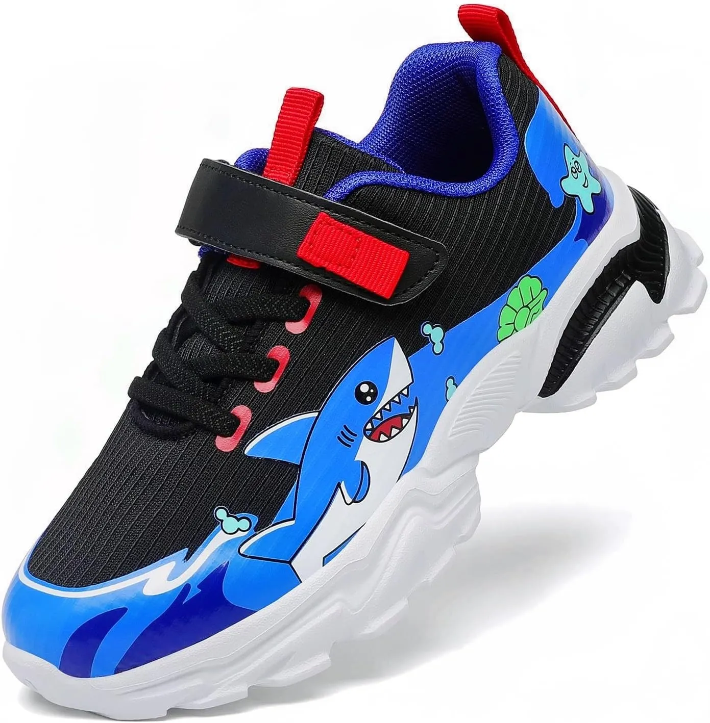 Nihaoya Kids Sneakers Boys Girls Tennis Shoes for Running Athletic Comfortable Cartoon Walking Sneakers Little Kid/Big Kid