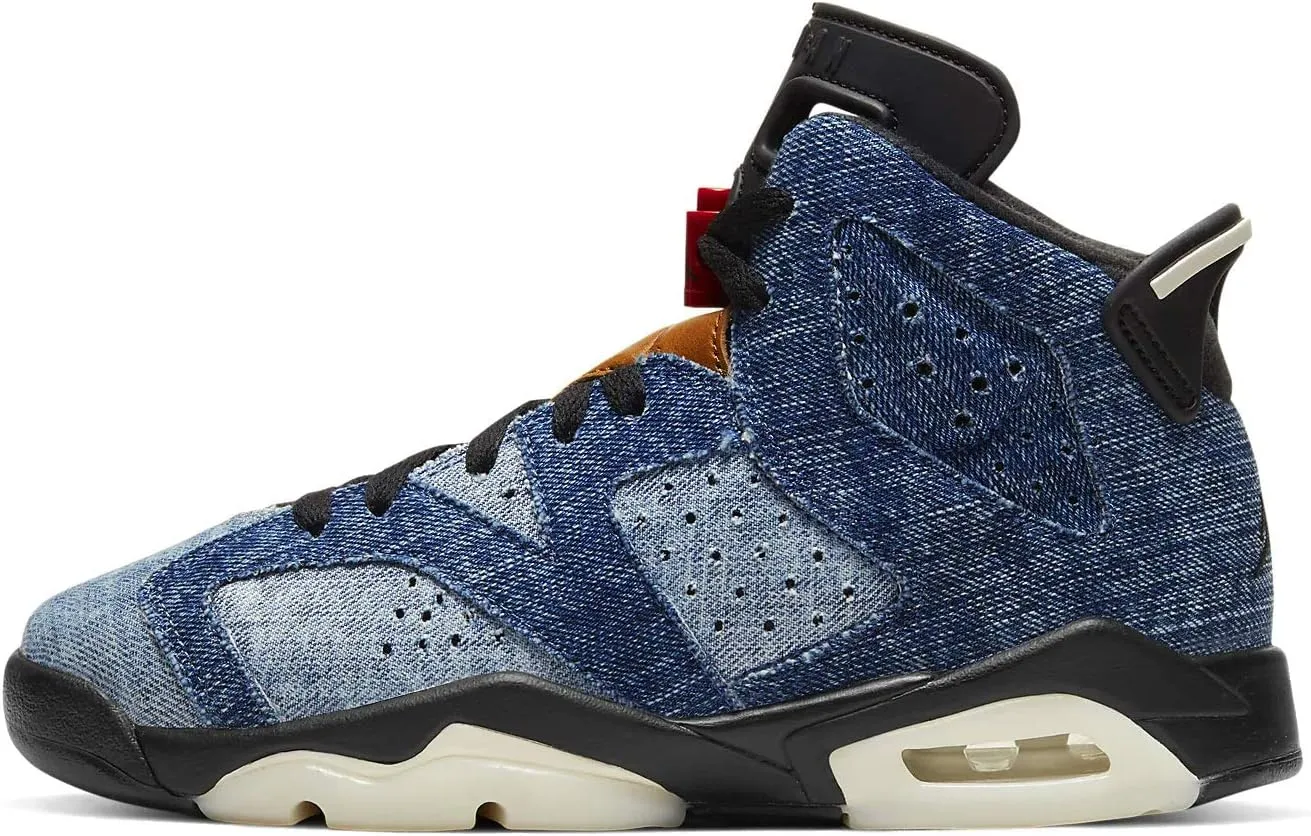 Nike Air Jordan 6 Retro (gs) Big Kids Cv5489-401 Size 6 Blue