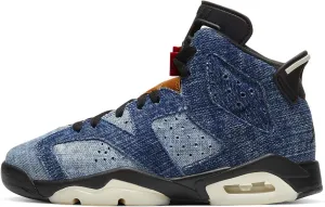 Nike Air Jordan 6 Retro (gs) Big Kids Cv5489-401 Size 6 Blue