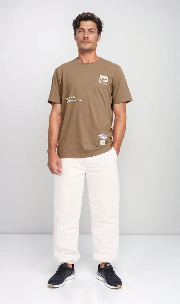 O203114 - Escape Graphic T-Shirt  Olive Green
