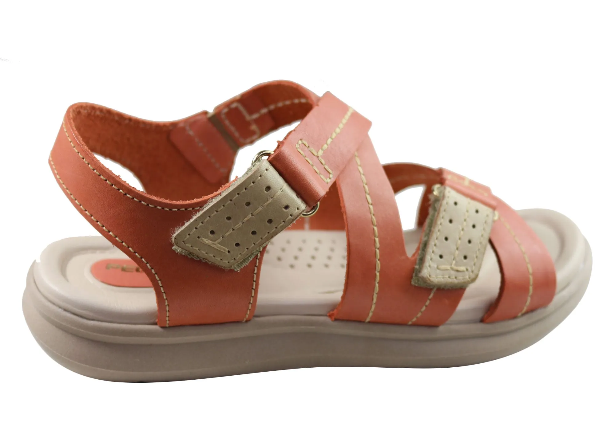 Pegada Sien Womens Comfortable Leather Sandals Made In Brazil