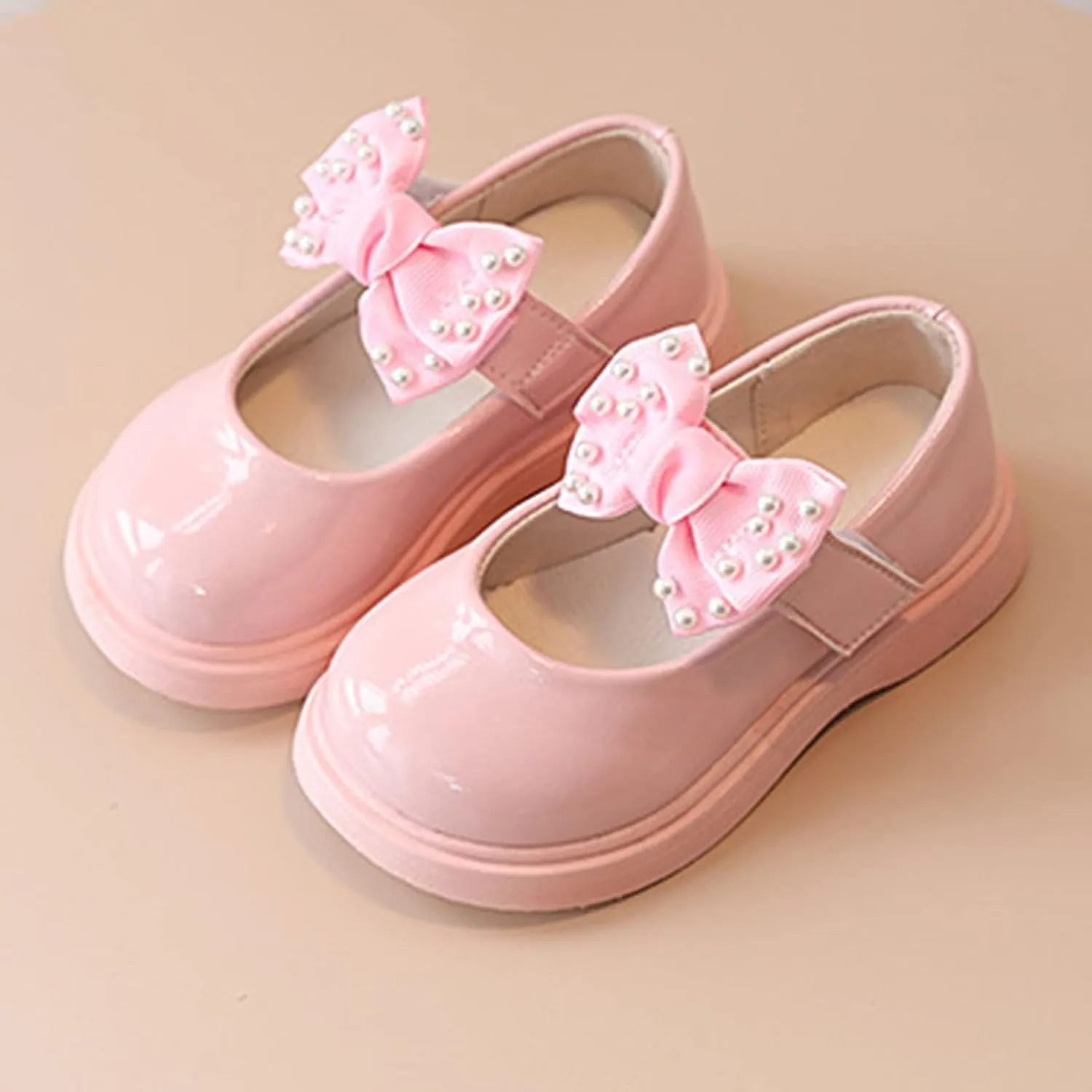 Sandals for Baby Girls Sandals Children Shoes Pearl Bow Tie Princess Shoes Dance Shoes Fun Girls Slippers