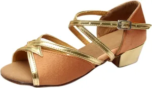 Sandals Shoe for Big Kid Summer Girls Sandals Comfortable Soft Sole Small Thick Heel Children Dance Shoes Fashionable Soft Sole Princess Dance Shoes