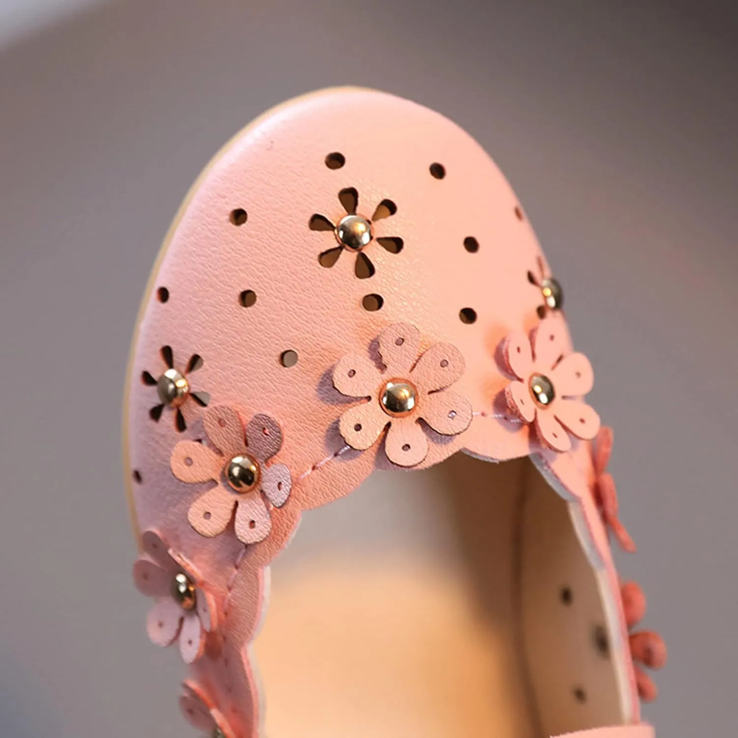 Shoes for Girls 9 Years Old Girls Princess Shoes Sandal Flower Shoes Hollow Flower Shoes Sandals Baby Girl Shoes Size 6