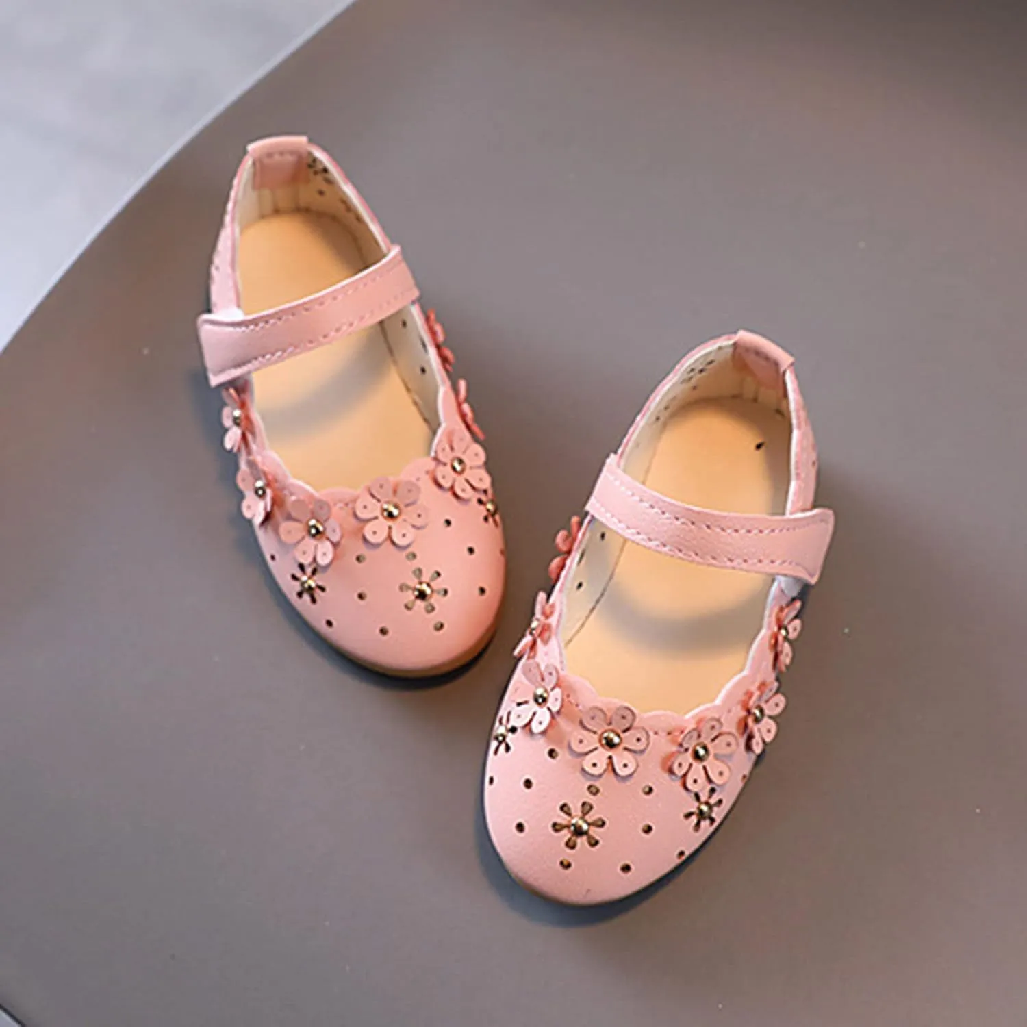 Shoes for Girls 9 Years Old Girls Princess Shoes Sandal Flower Shoes Hollow Flower Shoes Sandals Baby Girl Shoes Size 6