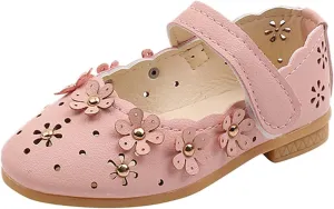Shoes for Girls 9 Years Old Girls Princess Shoes Sandal Flower Shoes Hollow Flower Shoes Sandals Baby Girl Shoes Size 6