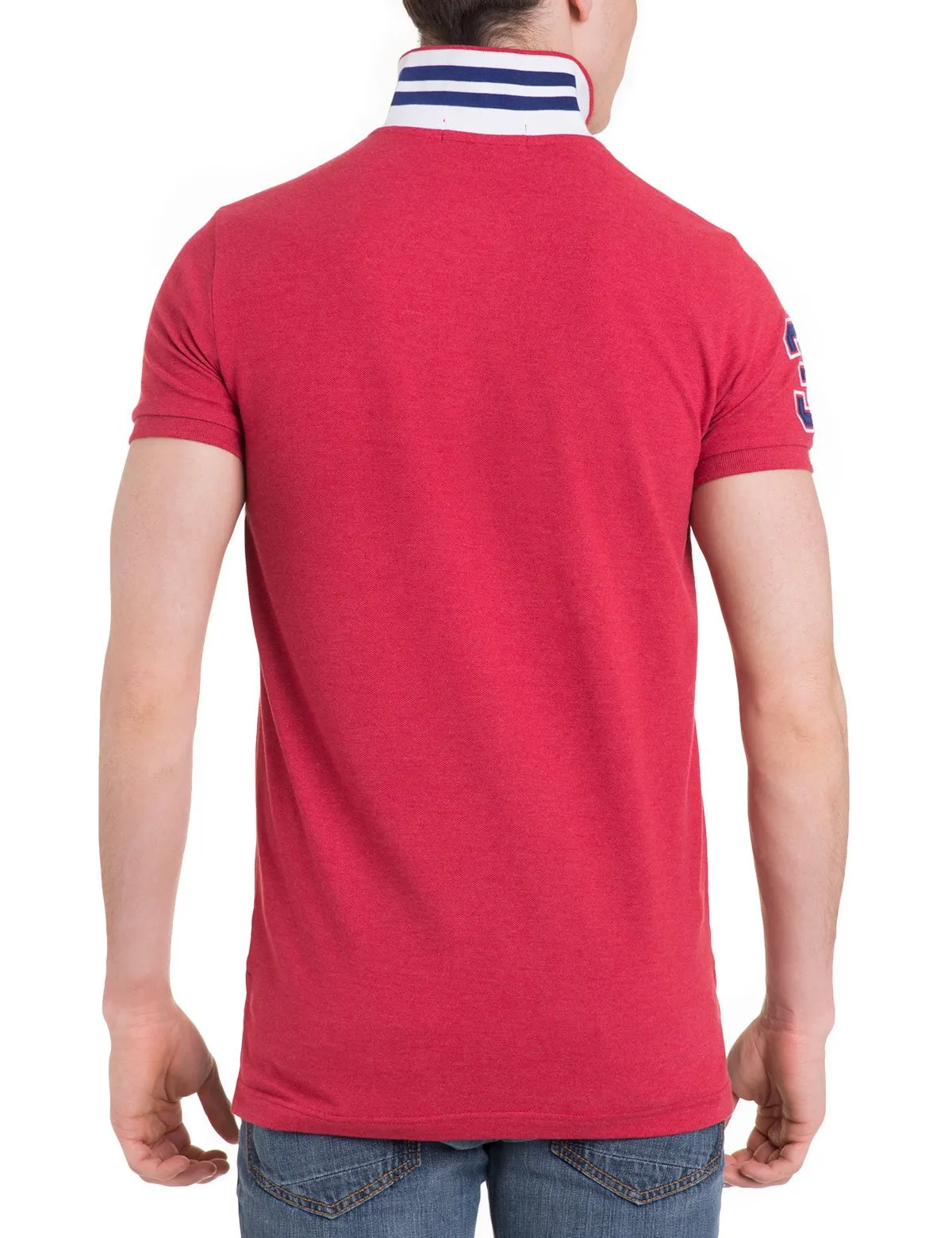 Slim Fit Pique Mesh Polo Shirt