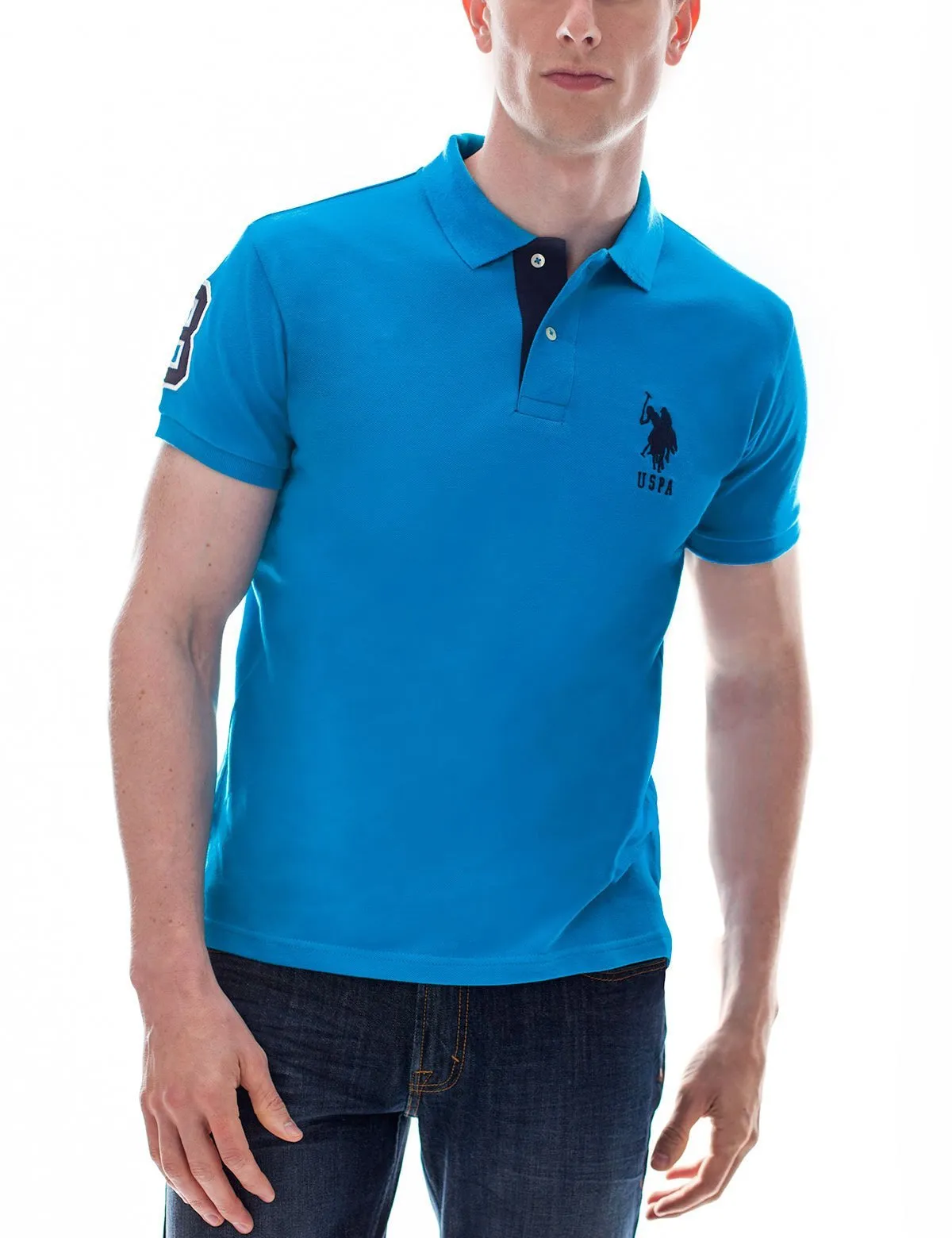 Slim Fit Pique Mesh Polo Shirt