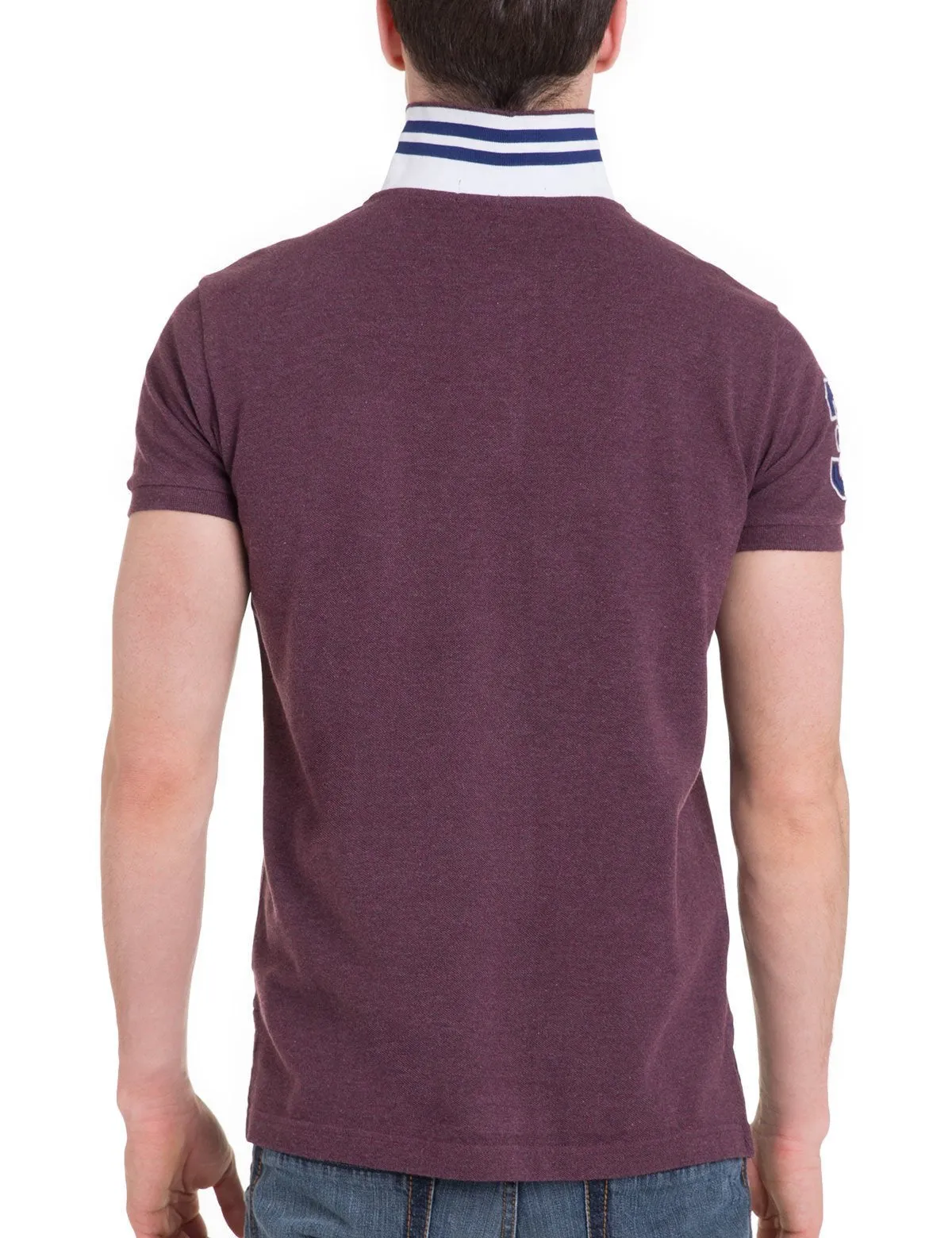 Slim Fit Pique Mesh Polo Shirt