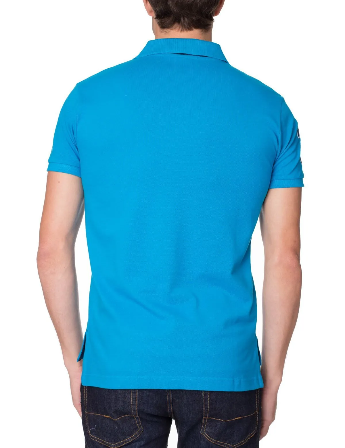 Slim Fit Pique Mesh Polo Shirt