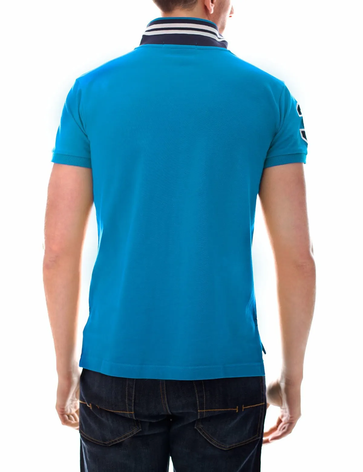 Slim Fit Pique Mesh Polo Shirt