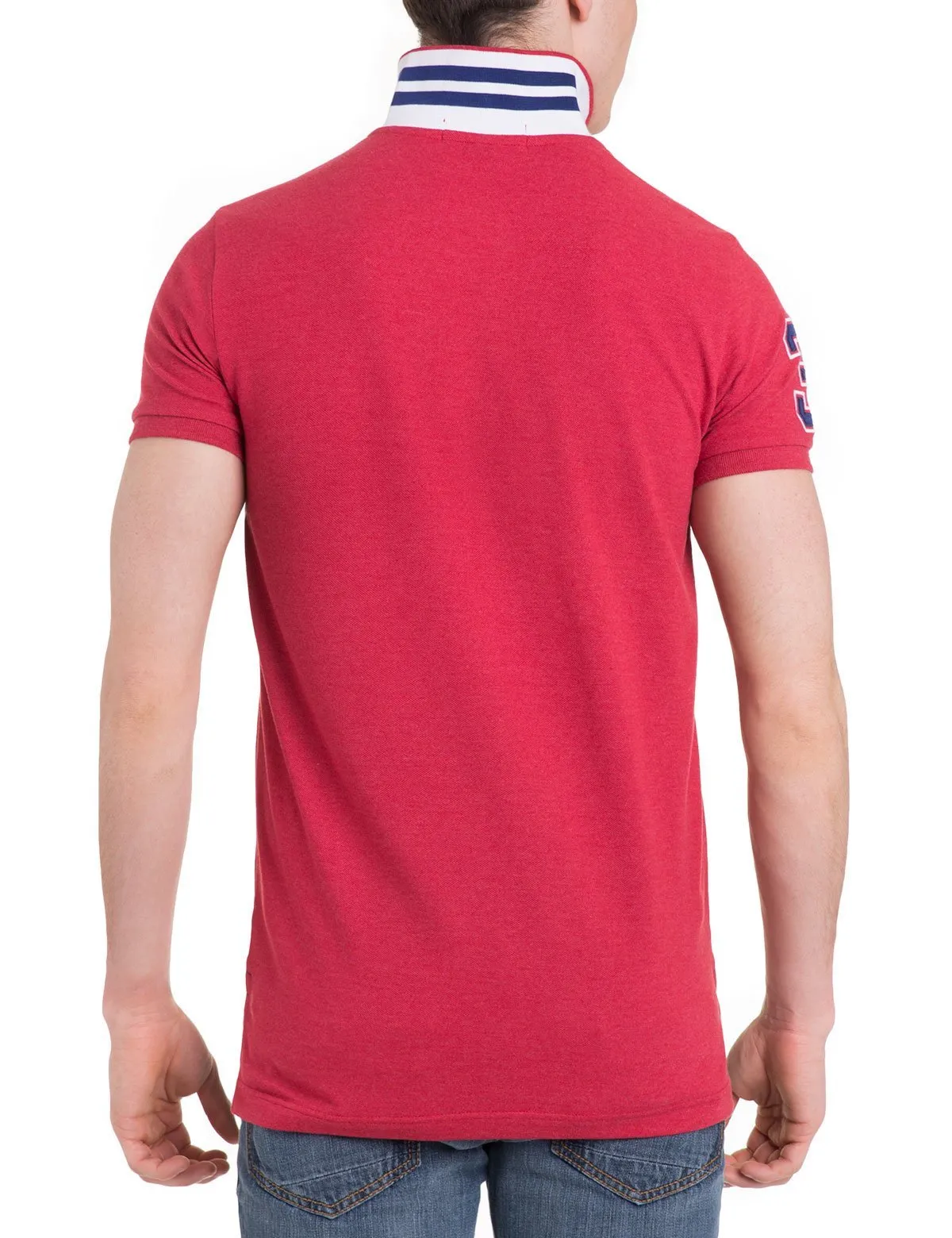 Slim Fit Pique Mesh Polo Shirt